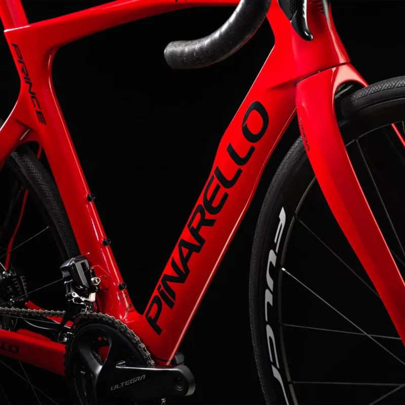 Pinarello Prince Disc Ultegra Di2 12 Speed Most Carbon Wheels Red and Black-2